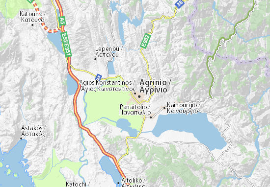 Kaart Plattegrond Agios Konstantinos