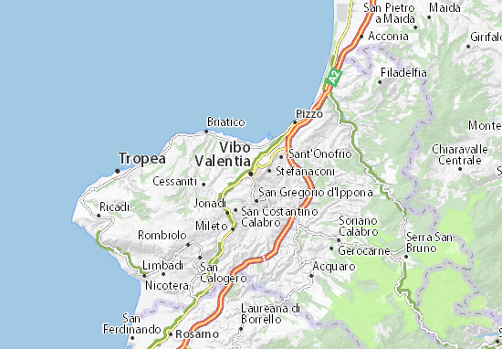 Vibo Valentia Map
