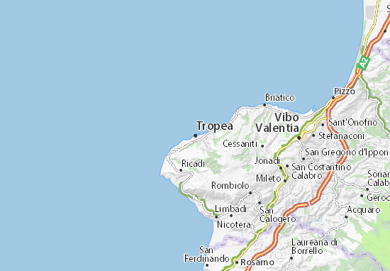 Karte Stadtplan Tropea