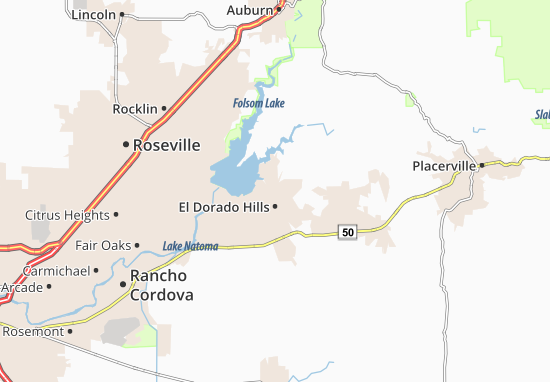 Karte Stadtplan El Dorado Hills