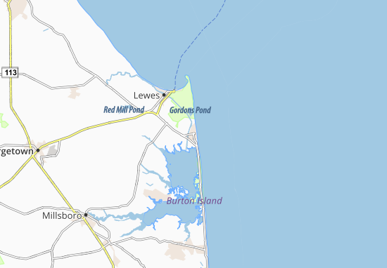 Mapa Rehoboth Beach