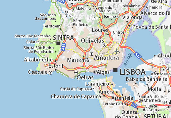 Mapa Queluz de Baixo