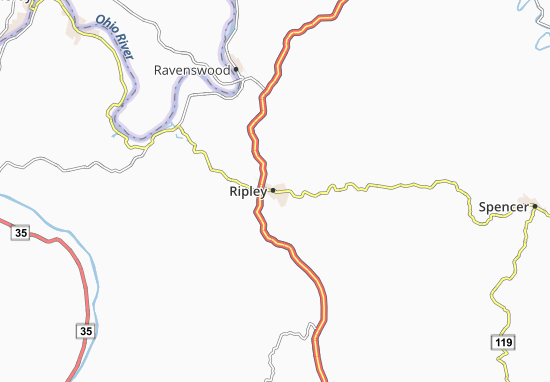 Kaart Plattegrond Ripley