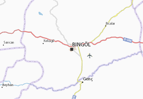 Mapa Bingöl