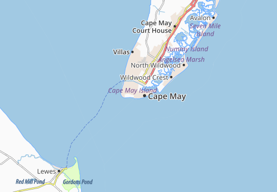 Mapa Cape May