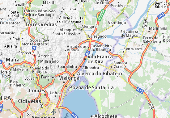 Carte-Plan Vila Franca de Xira