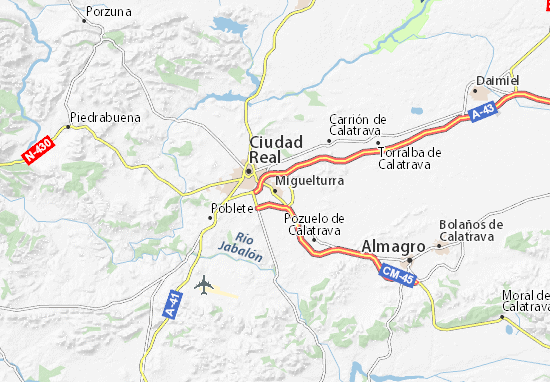 Karte Stadtplan Miguelturra