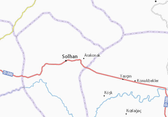 Mapa Arakonak