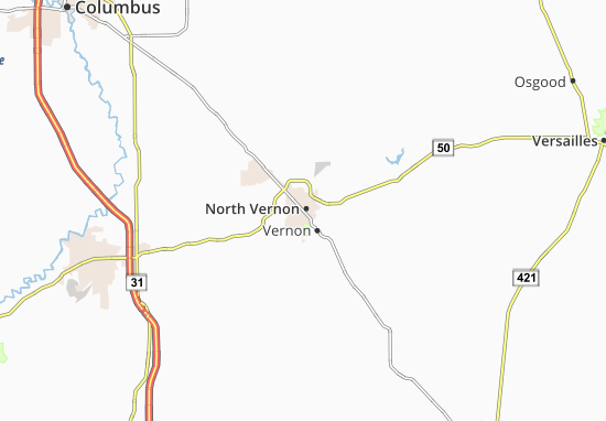 Mapa North Vernon