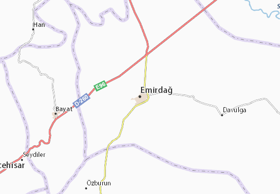 Karte Stadtplan Emirdağ
