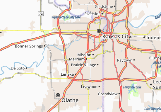 Karte Stadtplan Shawnee