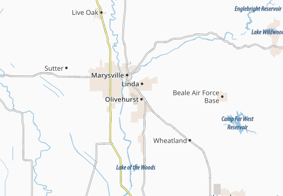 Mapa Olivehurst