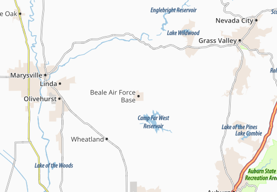 california air force bases map