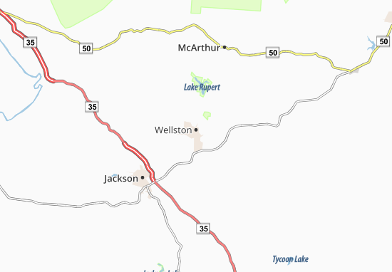 Mapa Wellston