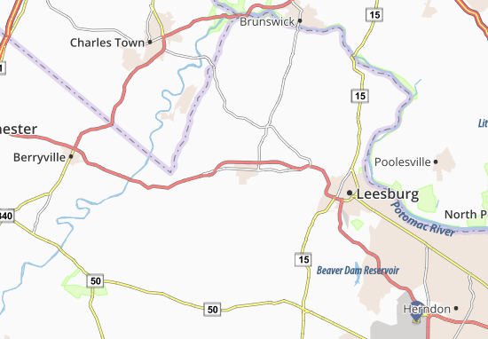 Karte Stadtplan Purcellville