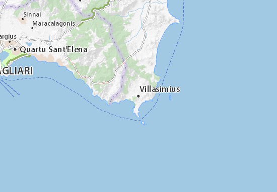 Karte Stadtplan Villasimius