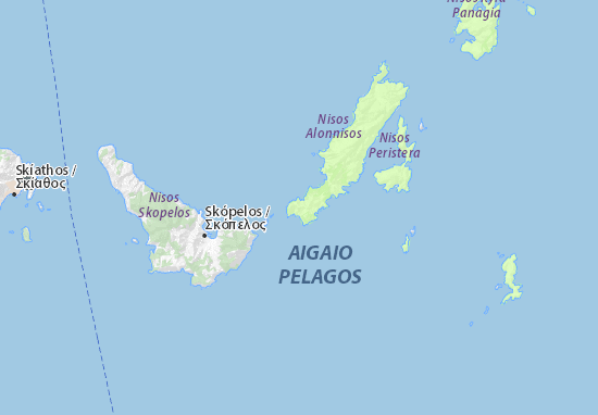 Alónnisos Map