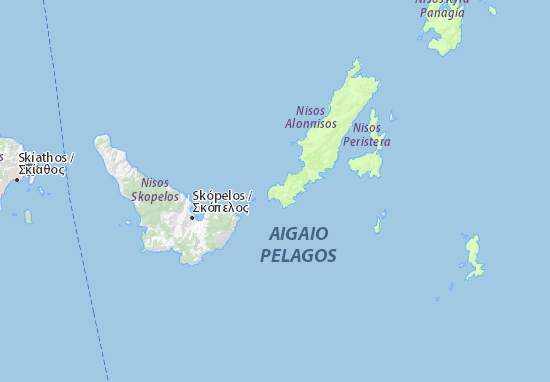 Mapa Alonissos