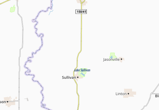 Mapa Shelburn