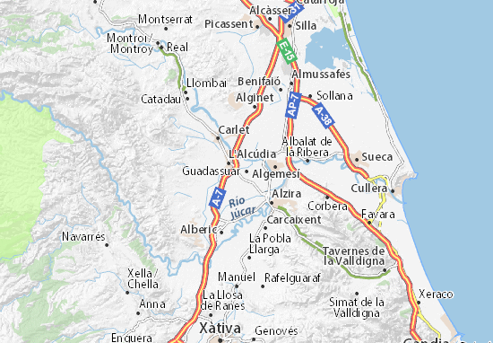 Karte Stadtplan Guadassuar