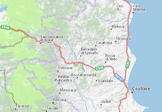 Kaart Plattegrond Belvedere di Spinello