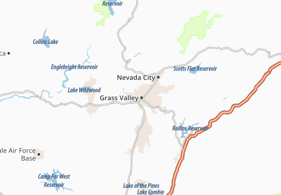 Karte Stadtplan Grass Valley