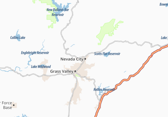 Mapa Nevada City
