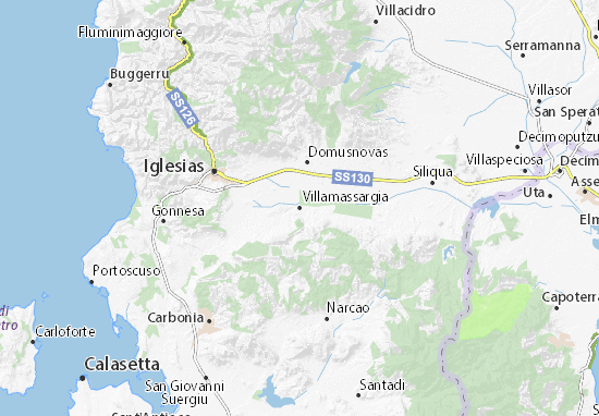 Villamassargia Map