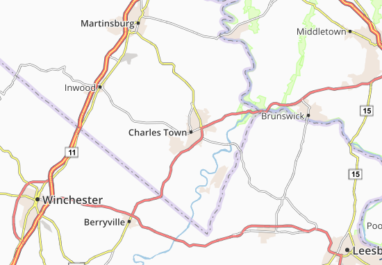 Mapa Charles Town