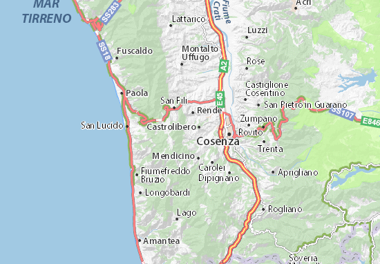 Marano Principato Map