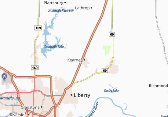 Karte Stadtplan Kearney