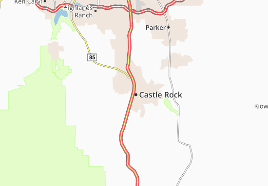 Carte-Plan Castle Rock