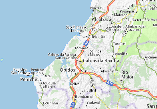 Mapa MICHELIN Albufeira - mapa Albufeira - ViaMichelin