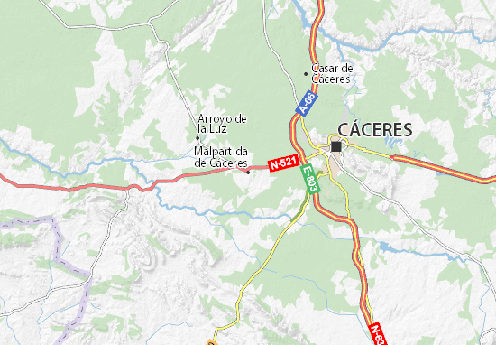 Mappe-Piantine Malpartida de Cáceres