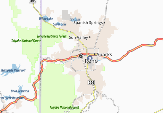 Karte Stadtplan Reno