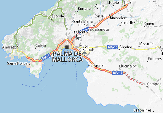Karte, Stadtplan Can Pastilla - ViaMichelin