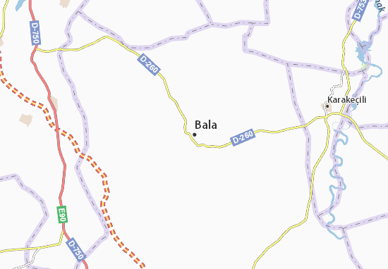 Karte Stadtplan Bala