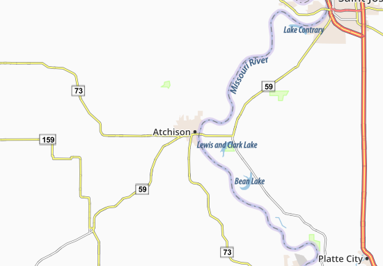 Kaart Plattegrond Atchison