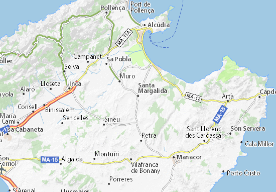 Santa Margalida Map