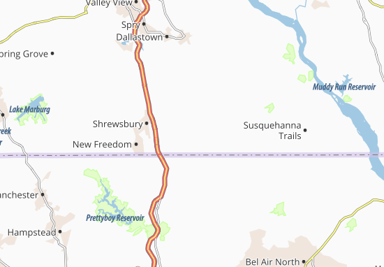 Mapa Stewartstown