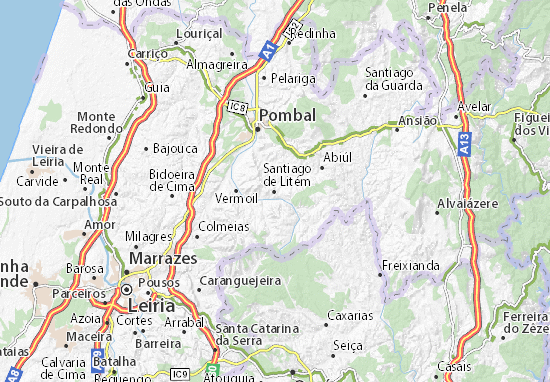 Mapa Santiago de Litém