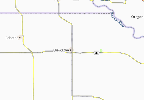 Mapa Hiawatha
