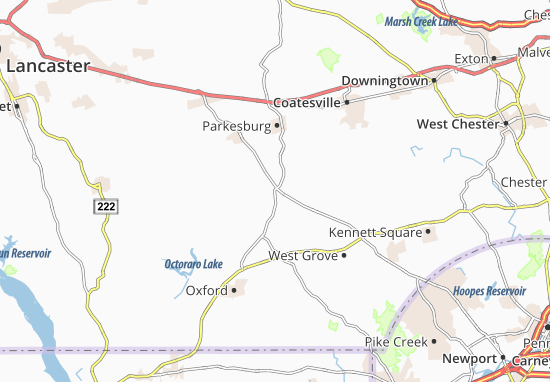 Karte Stadtplan Cochranville