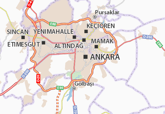 Karte Stadtplan Ayrancı