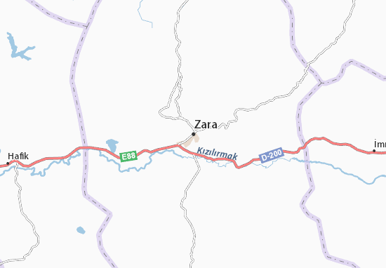 MICHELIN-Landkarte Zara - Stadtplan Zara - ViaMichelin