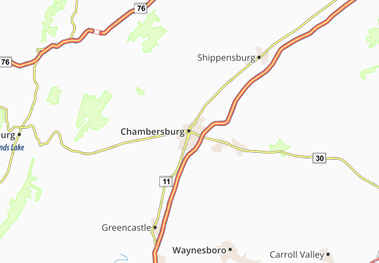 Mapa Chambersburg