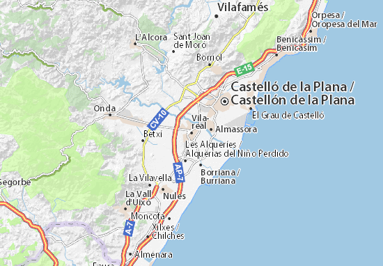 Mapa distrito Vila Real de parede