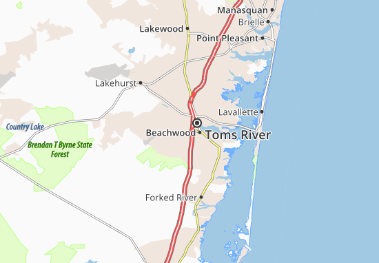 Carte-Plan South Toms River