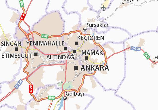 Kaart Plattegrond Aktaş
