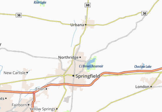 Karte Stadtplan Northridge